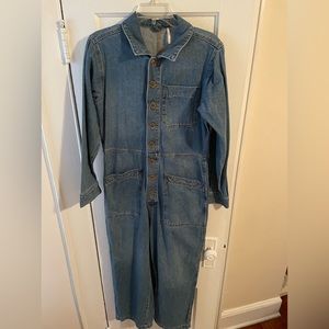 Free people jeans jumpsuit